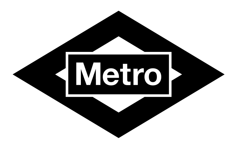 Logo Metro Madrid negro